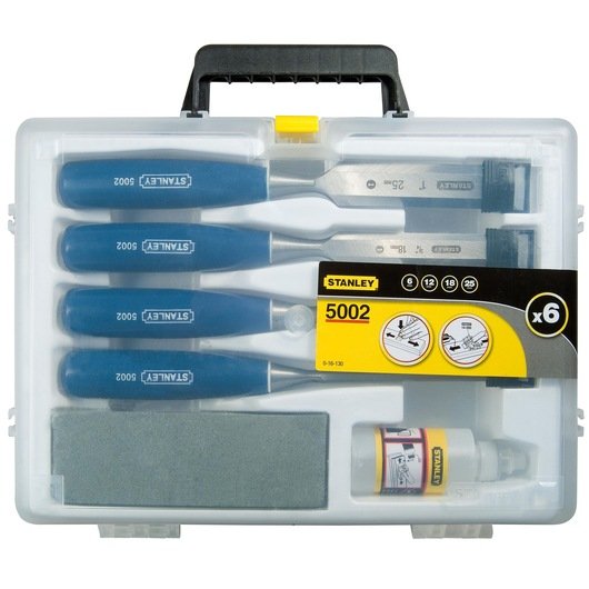 Stanley, 5002 CHISEL SET 6 12 18 25 OIL AND STONE - Image 8