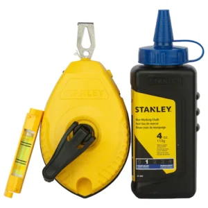 Stanley, 30m Chalk Line Set - 30M Chalk  Line 115g Blue Chalk & Level