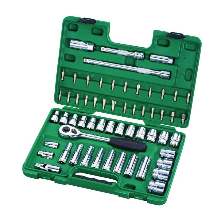 SATA, 60 Pc. 1/2” Drive 6 Point Metric Socket Set - Image 2
