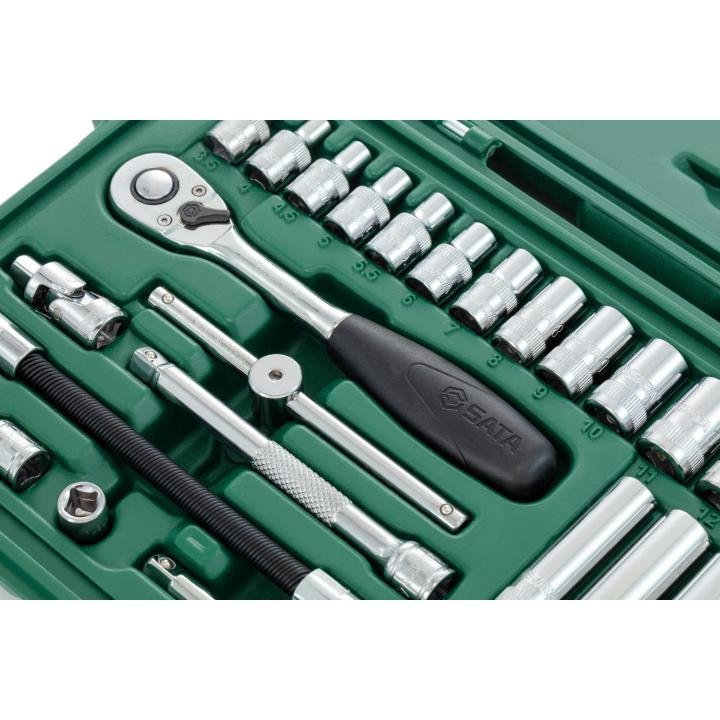 SATA, 36 Pc. 1/4” Drive 6 Point Metric Socket Set - Image 2