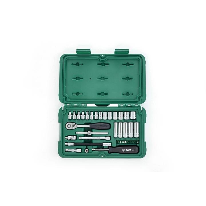 SATA, 36 Pc. 1/4” Drive 6 Point Metric Socket Set