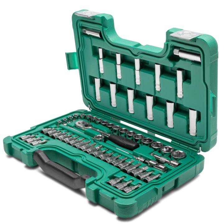 SATA, 60 Pc. 3/8” Drive 6 Point Metric Socket Set - Image 6