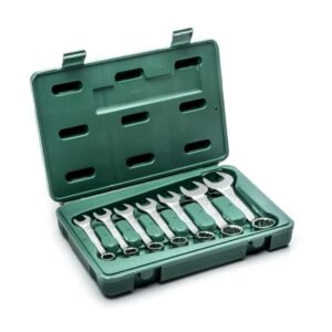 SATA,7 PCS STUBBY COMBINATION WRENCH 10-19MM SET.