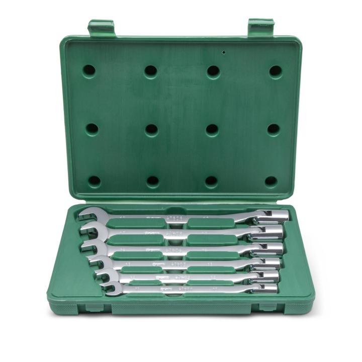 SATA, 6 Pc. Metric Double Flex Head Socket Wrench Set (10-19 mm) - Image 6