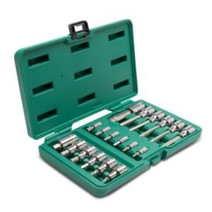 SATA ,18 PC. 1/4” AND 1/2” DRIVE HEX BIT SOCKET SET