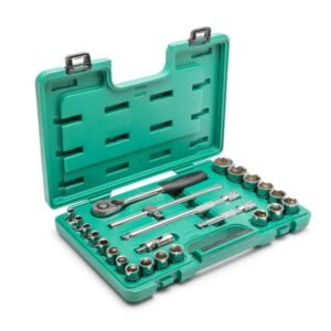 SATA, 24 Pc. 1/2” Drive 6 Point Metric Socket Set