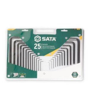 SATA, 25 PCS METRIC/SAE BLACK OXIDE HEX KEY SET