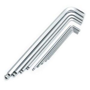 SATA, 9 Pc. Metric Extra Long Ball Point Hex Key and Torque Handle Set  (1.5 - 10mm)