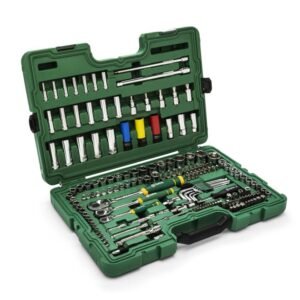 SATA, 180 Pc. 1/4”, 3/8”, 1/2” Metric Ratchet & Socket Set