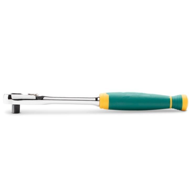 SATA, 1/4” Drive Quick-Release Teardrop Ratchet with Comfort Grip Handle (72 Teeth) - Image 2