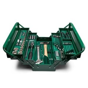 SATA ,70 PC. 1/2" DRIVE 12 POINT METRIC CANTILEVER TOOL BOX  AND TRAY SET